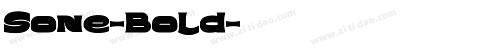 Sone-Bold字体转换