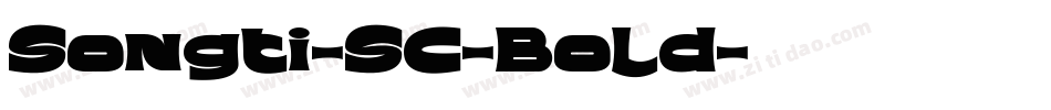 Songti-SC-Bold字体转换