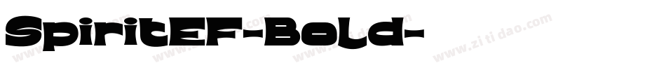 SpiritEF-Bold字体转换
