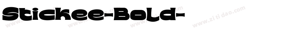 Stickee-Bold字体转换