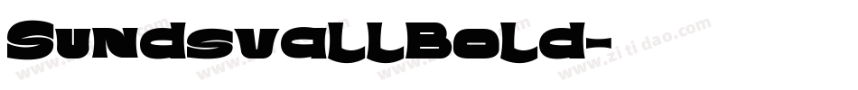 SundsvallBold字体转换