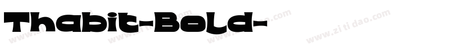 Thabit-Bold字体转换