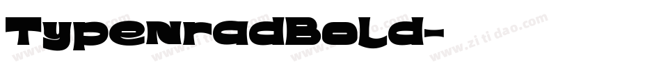TypenradBold字体转换