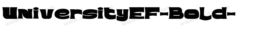 UniversityEF-Bold字体转换