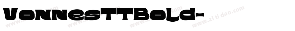 VonnesTTBold字体转换