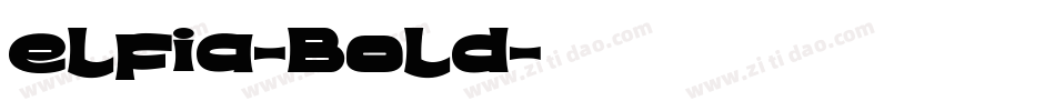 elfia-Bold字体转换
