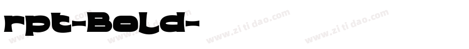 rpt-Bold字体转换