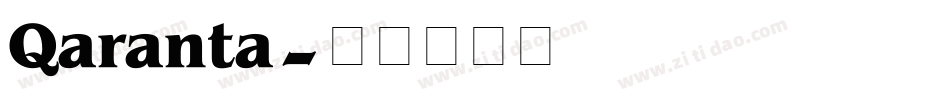 Qaranta字体转换