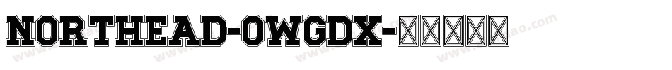 Northead-0WgdX字体转换