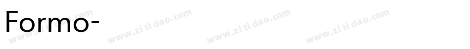 Formo字体转换