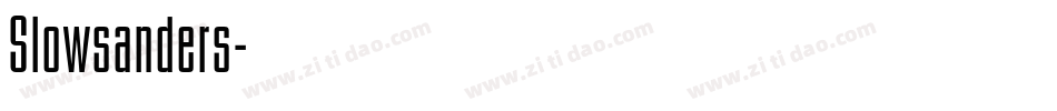 Slowsanders字体转换