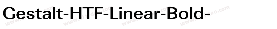 Gestalt-HTF-Linear-Bold字体转换