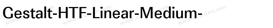 Gestalt-HTF-Linear-Medium字体转换
