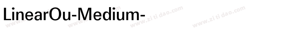 LinearOu-Medium字体转换