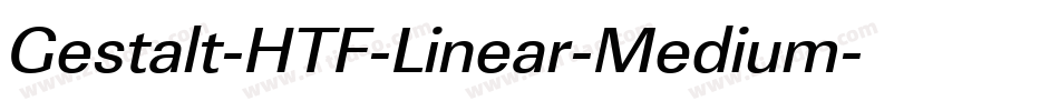 Gestalt-HTF-Linear-Medium字体转换
