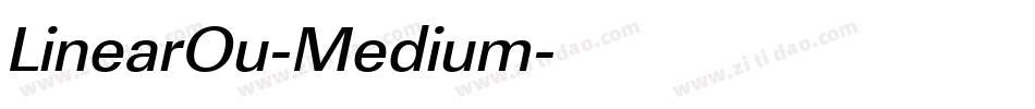 LinearOu-Medium字体转换