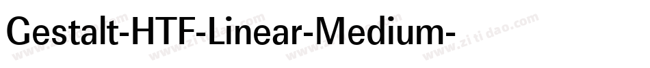 Gestalt-HTF-Linear-Medium字体转换