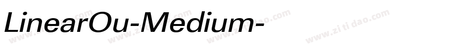 LinearOu-Medium字体转换