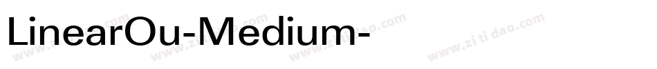 LinearOu-Medium字体转换