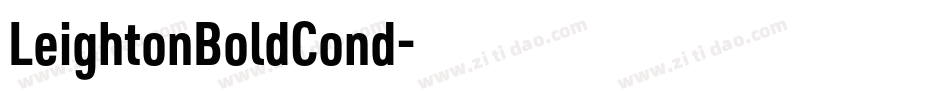 LeightonBoldCond字体转换