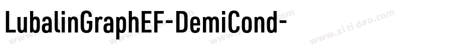 LubalinGraphEF-DemiCond字体转换