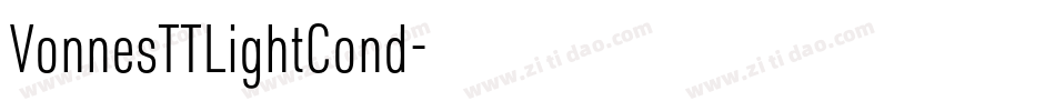 VonnesTTLightCond字体转换