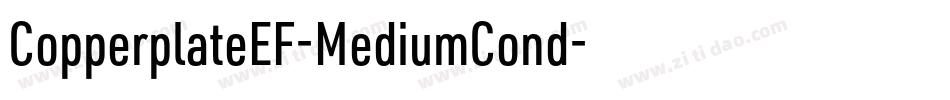 CopperplateEF-MediumCond字体转换