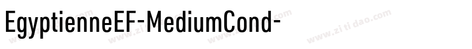 EgyptienneEF-MediumCond字体转换