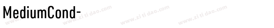 MediumCond字体转换