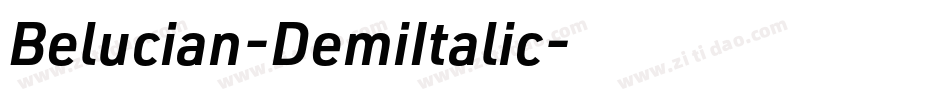 Belucian-DemiItalic字体转换