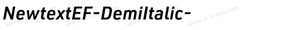 NewtextEF-DemiItalic字体转换