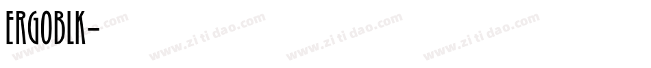 ERGOBLK字体转换