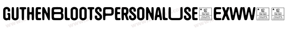 GuthenBlootsPersonalUse-ExwW字体转换