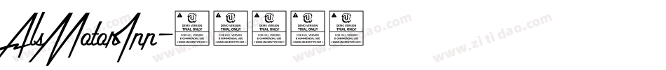 AlsMotorInn字体转换