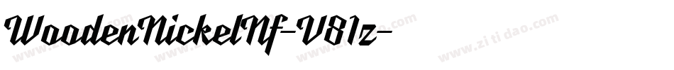 WoodenNickelNf-V81z字体转换