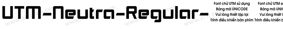 UTM-Neutra-Regular字体转换