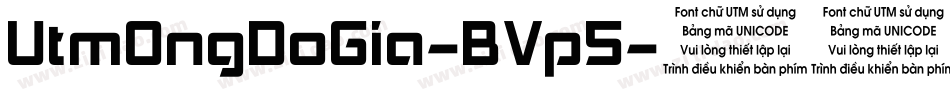 UtmOngDoGia-BVp5字体转换