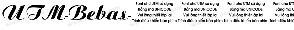 UTM-Bebas字体转换