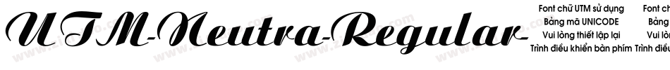 UTM-Neutra-Regular字体转换