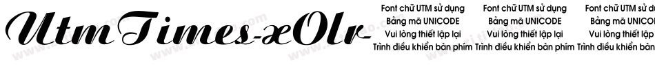 UtmTimes-xOlr字体转换