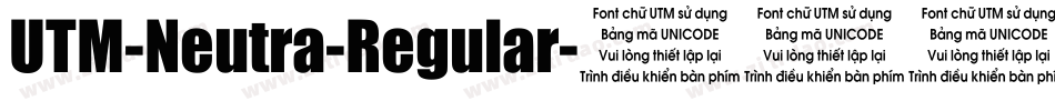 UTM-Neutra-Regular字体转换