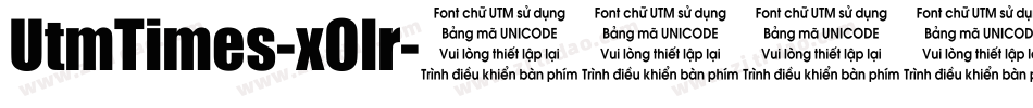 UtmTimes-xOlr字体转换