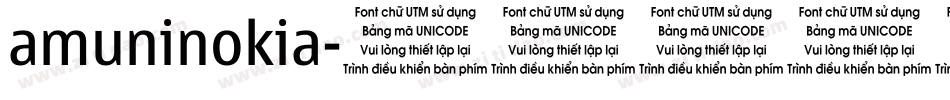 amuninokia字体转换