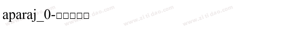 aparaj_0字体转换