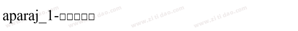 aparaj_1字体转换