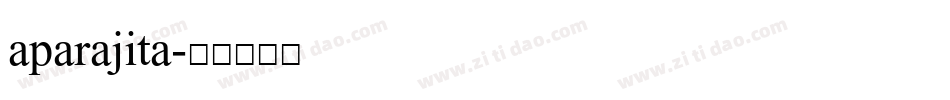 aparajita字体转换
