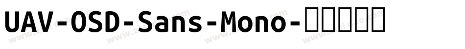 UAV-OSD-Sans-Mono字体转换