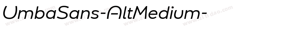 UmbaSans-AltMedium字体转换