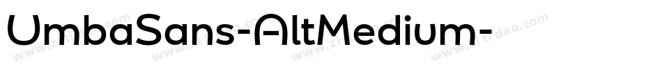 UmbaSans-AltMedium字体转换