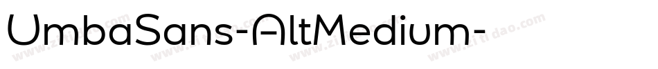 UmbaSans-AltMedium字体转换